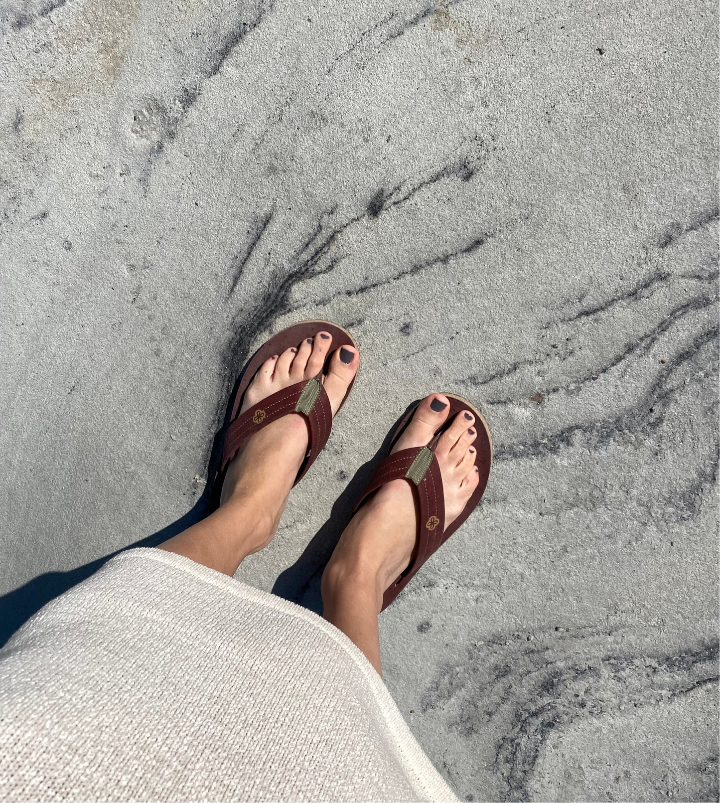 Burgundy Sandals